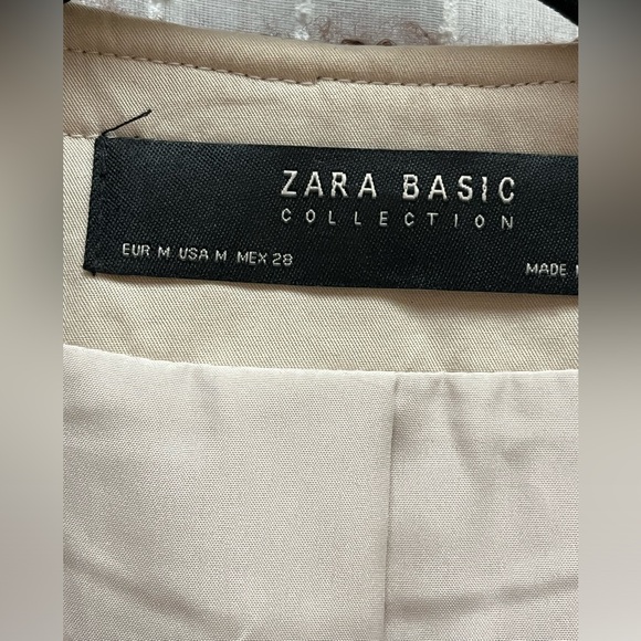 Zara Ivory Fur Jacket size M - Picture 5 of 9